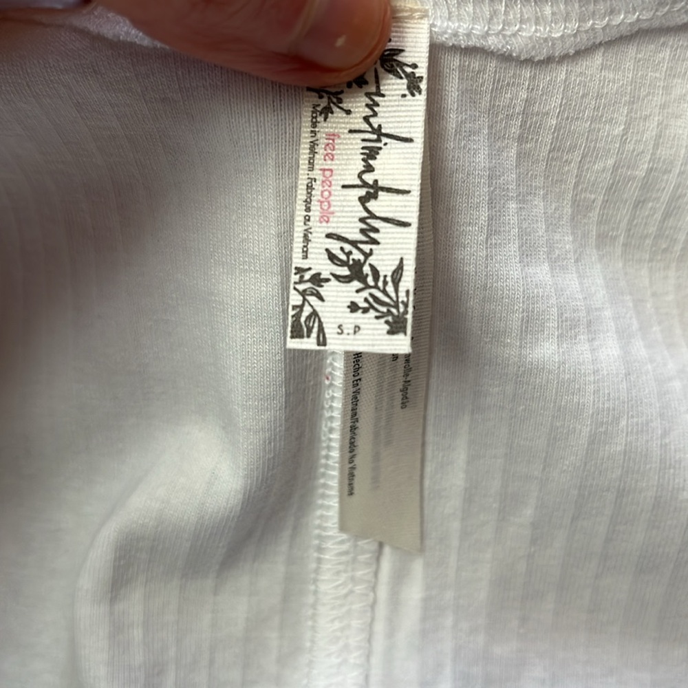 NWT Free People Ribbed Scoop Neck Top - Picture 2 of 6